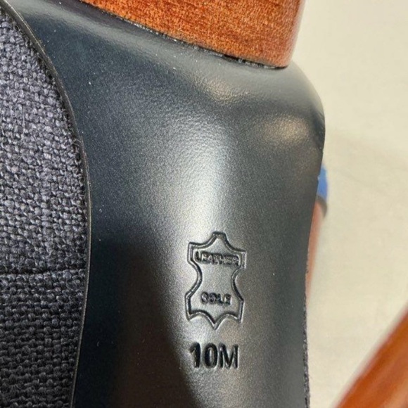 Tory Burch Blue and Black Heels - Picture 3 of 5